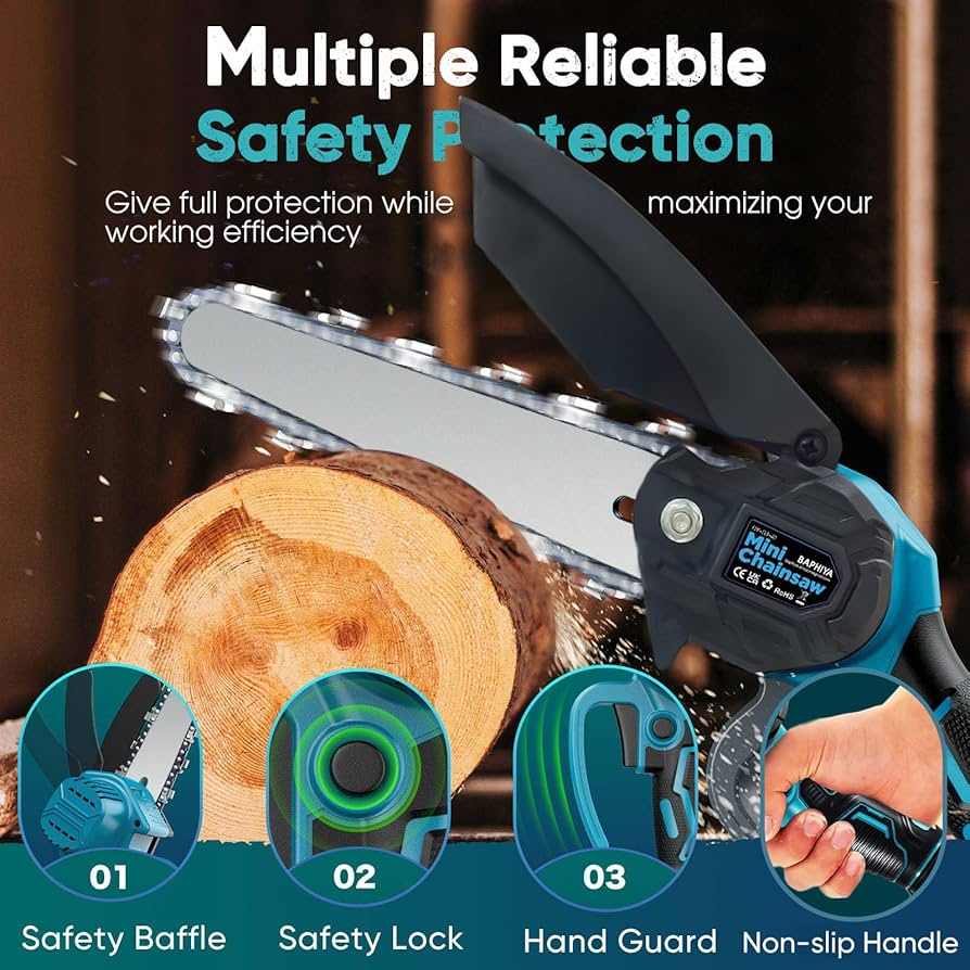 6 inch Cordless Electric Mini Pruning Chainsaw- 50% OFF Your New Favorite Pruning Tool – Limited Time Only!