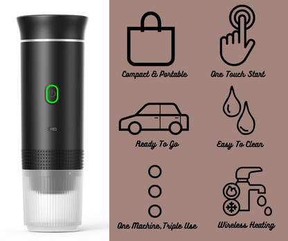Electric Portable Espresso Coffee Machine - 50% OFF
