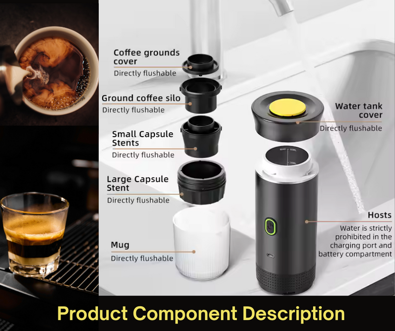 Electric Portable Espresso Coffee Machine - 50% OFF