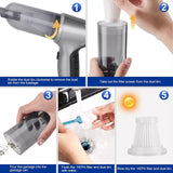 2-in-1 Wireless Car Hand Vacuum Cleaner + Air Blower - 50% OFF Until Stock Lasts